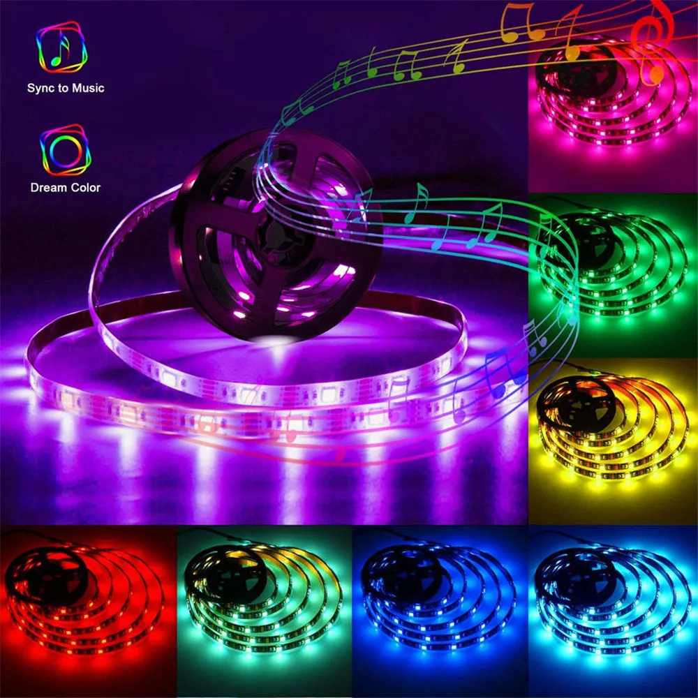 Умная Светодиодная лента с Wi-Fi не светильник аемая RGB 2835 SMD для Smart Life приложение