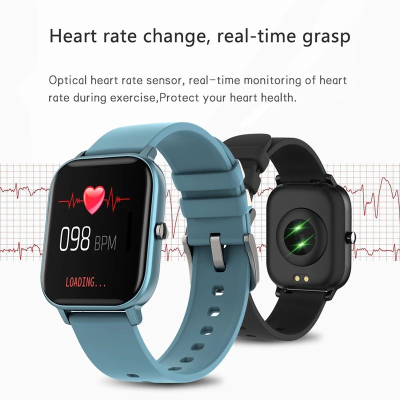 US $22.09 LIGE New P8 Ladies Smart Watch Fashion sports Full screen touch Heart rate Blood pressure Monitoring waterproof watch for xiaomi