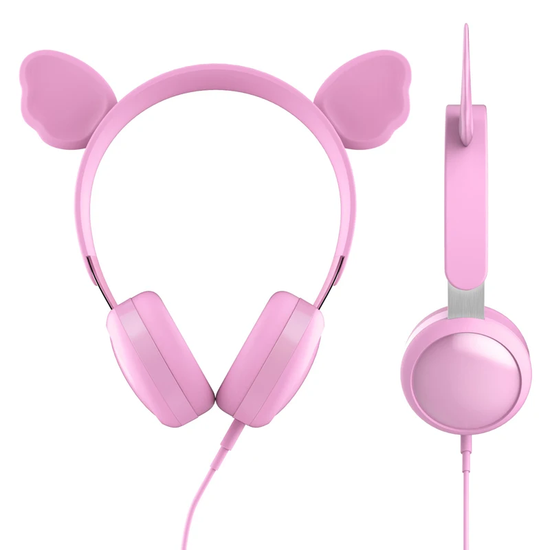 Cat Ear Kids Headphone 3 5mm Stereo Safe Volume Earphone Foldable Music Headset for Boys Girls Birthday Gifts