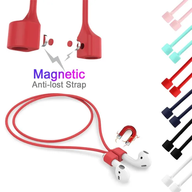 Soft Silicone Anti Lost Magnetic Rope Earphones for Apple Airpods 2 1 3 Air Pods Pro Bluetooth Wireless Headphone Earbuds Strap 5