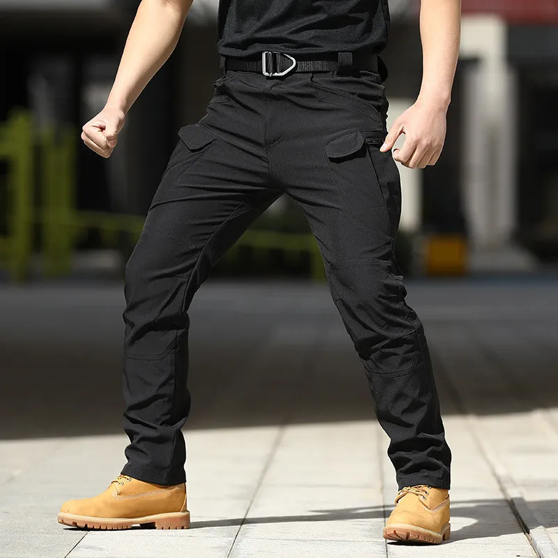 Mens Army Cargo Combat Military Trousers Pants Slacks Multi Pockets Fashion Soft 