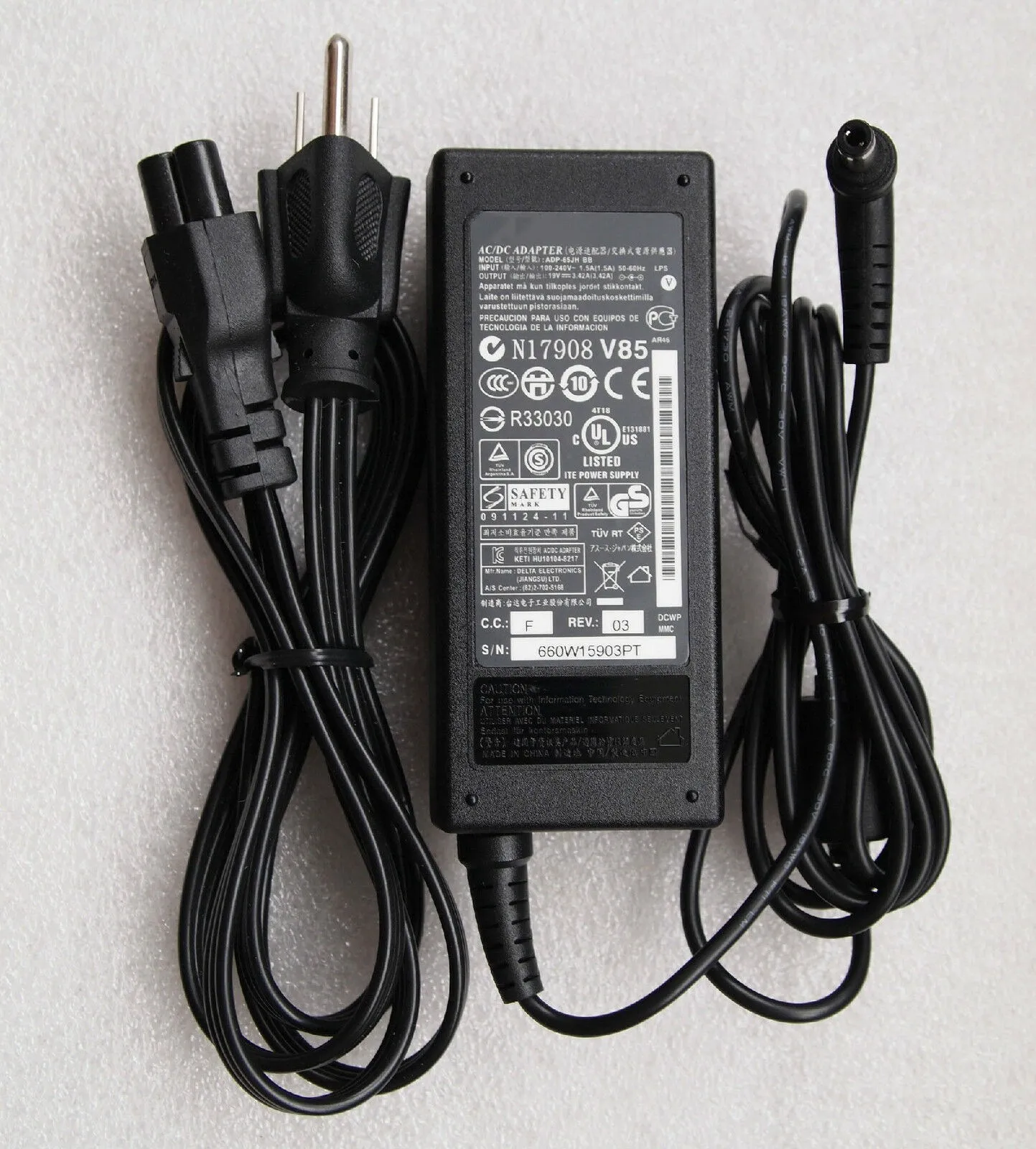 ASUS N193 V85 65W аккумулятор для ноутбука OEM зарядное устройство адаптер переменного тока