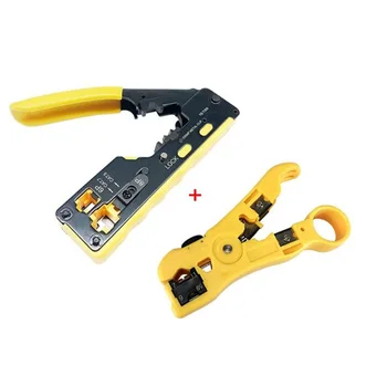 

EZ RJ45 Tool Network Crimper Cable Crimping Tools for RJ45 Cat7 Cat6 Cat5 RJ11 RJ12 Modular Plugs Metal Clips Pliers
