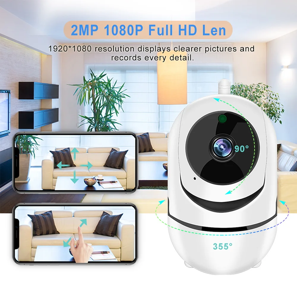 IP камера для домашней системы безопасности 1080P HD Wi Fi SD карта облачное хранилище