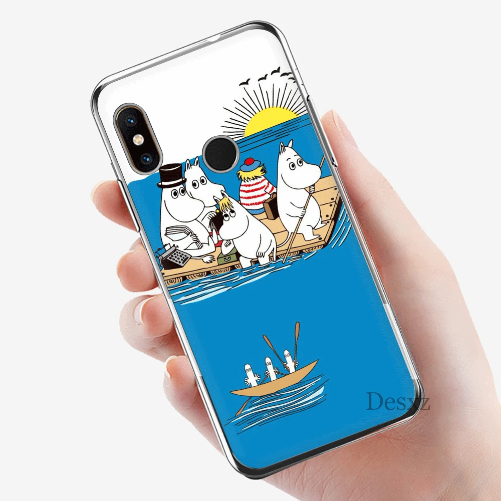 Чехол для мобильного телефона для Xiaomi Redmi Note 4 4X3 5 6 7 Pro 5A жесткий чехол Защита moomin мультфильм Бегемот
