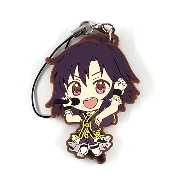 Idolm ster Золушка оригинальная японская аниме фигурка резиновая силиконовая подвеска на мобильный телефон/брелок/ремешок D447