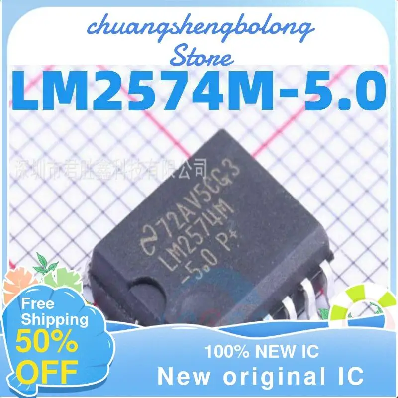 

10-200PCS LM2574M-5.0 LM2574MX-5.0 SOP-14 5V New original IC
