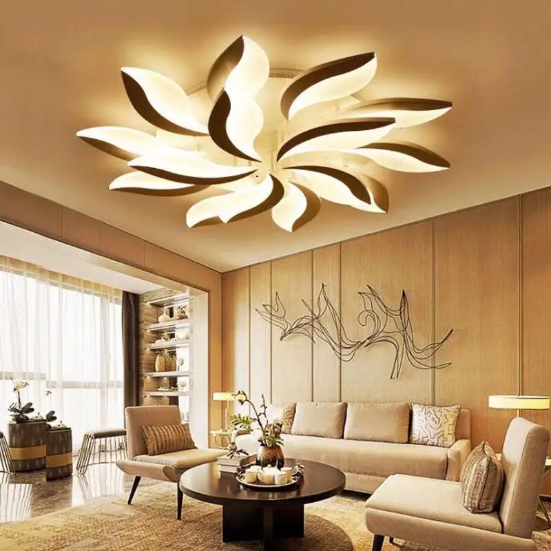 

Hot Acrylic Modern Led chandelier For Living Study Room Bedroom lampe plafond avize Indoor Ceiling chandeliers 90-260V