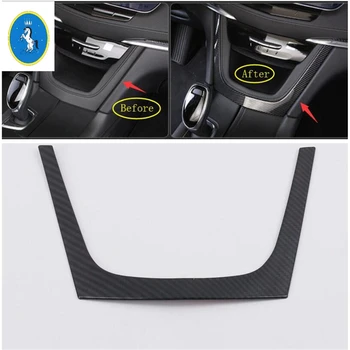 

Yimaautotrims Central Control Instrument Decoration U Strip Frame Decoration Kit Cover Trim Fit For Cadillac XT5 2016 - 2020 ABS