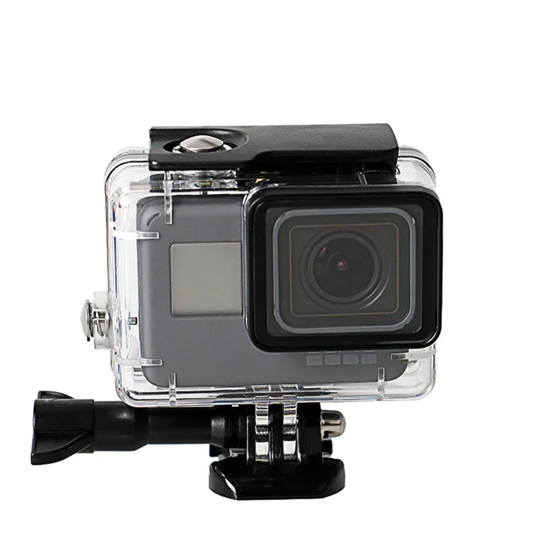 Для GoPro Hero()/6/5 Водонепроницаемый чехол для дайвинга Защитная Корпус оболочки костюм+ закаленная пленка+ крышка объектива аксессуары