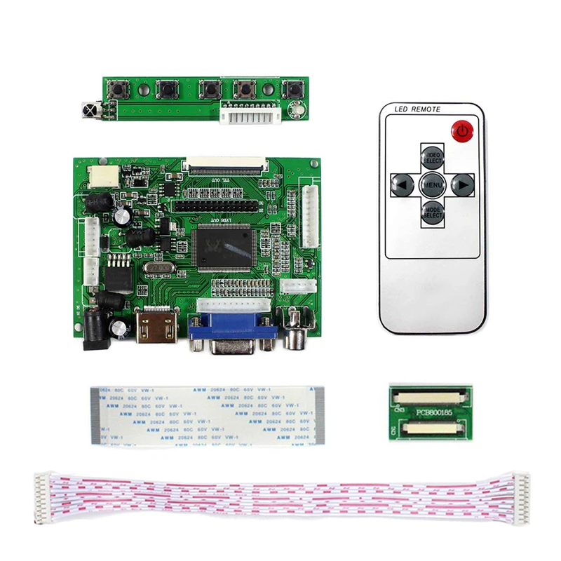 Display Lcd com Vga e Hdmi Compatível Driver Kit Board Controlador Claa070ma0acw 800x600 - Imagem 4
