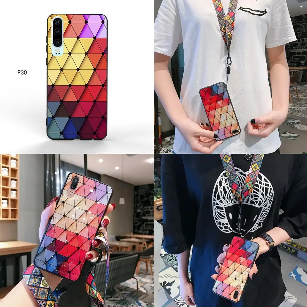 Модный силиконовый милый чехол для телефона с цветочным рисунком для huawei P30