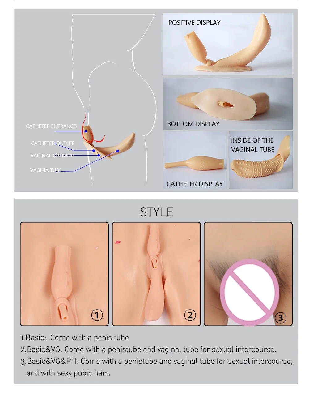 Silicone Realistic Fake Vagina Panties Shemale Crossdresser Pussy Pants Transgender Cosplay Transvestite Vagina Panty Underpants (7)