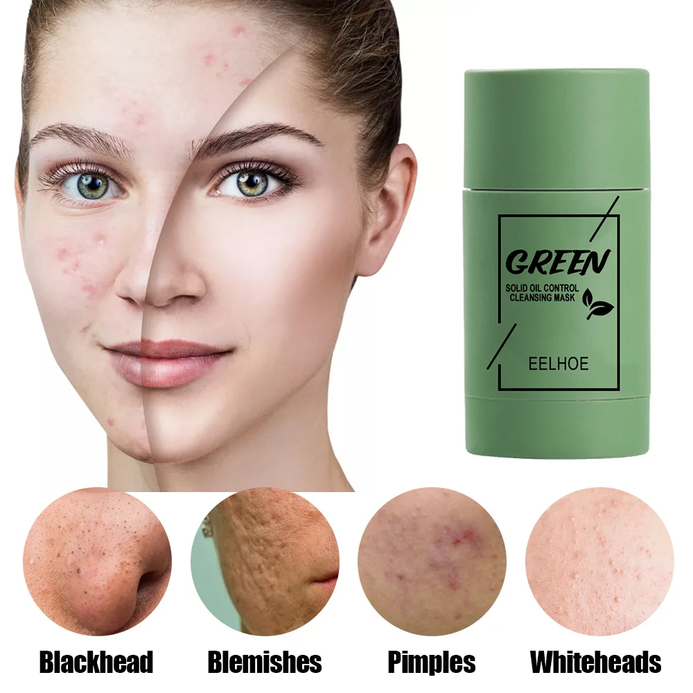 Clean Face Mask Beauty Skin Green Tea Clean Face Mask Stick Cleans Pores Dirt Moisturizing Hydrating Whitening Care Face Tools