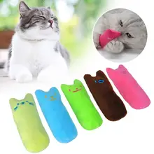 

Cute Interactive Plush Cat Toy Pet Kitten Chewing Teeth Grinding Catnip Claws Thumb Bite Cat Mint Game Playing Pillow Scratcher