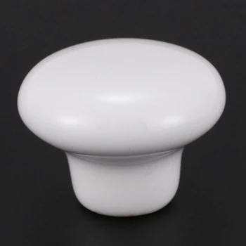 WSFS Hot 1pcs Ceramic Door Round Handles Kitchen Cabinet Cupboard Wardrobe Pull Knobs white S
