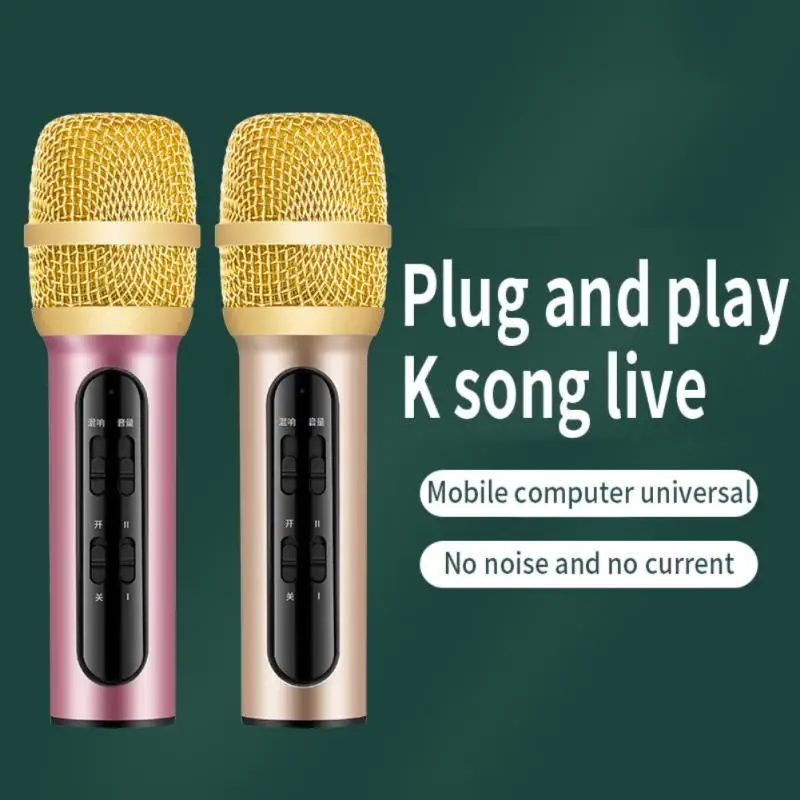 2021 Bluetooth-совместимый ручной микрофон беспроводной двойной конденсаторный для