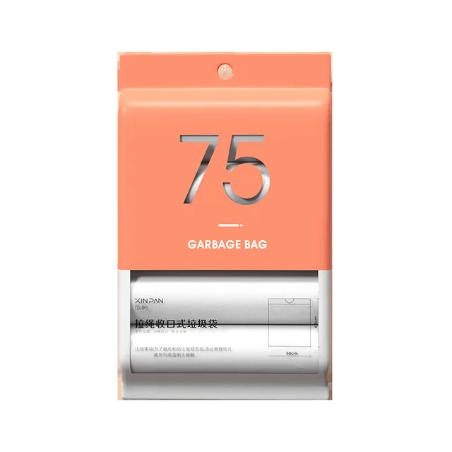30/75/100Db Szeméttáskák Húros Típusú Mellény Stílusú Lapos Száj Tároló Táska Otthoni Hulladék Táskák Bolsas De Basura - Image 4