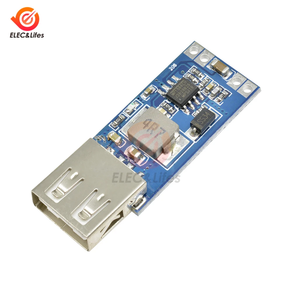 

DC-DC Buck Converter 7.5-28V to 5V 3A USB Step Down Power Supply Module Precise car usb charger voltage regulator power module