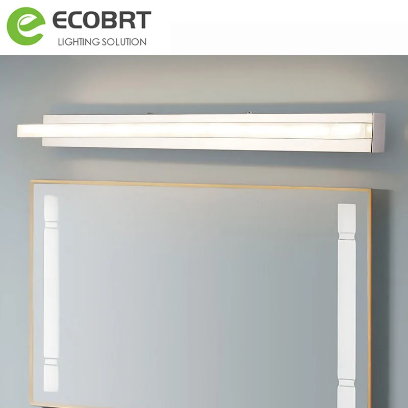 ECOBRT современное светодиодное освещение зеркала в ванной 9 Вт 42 см из нержавеющей