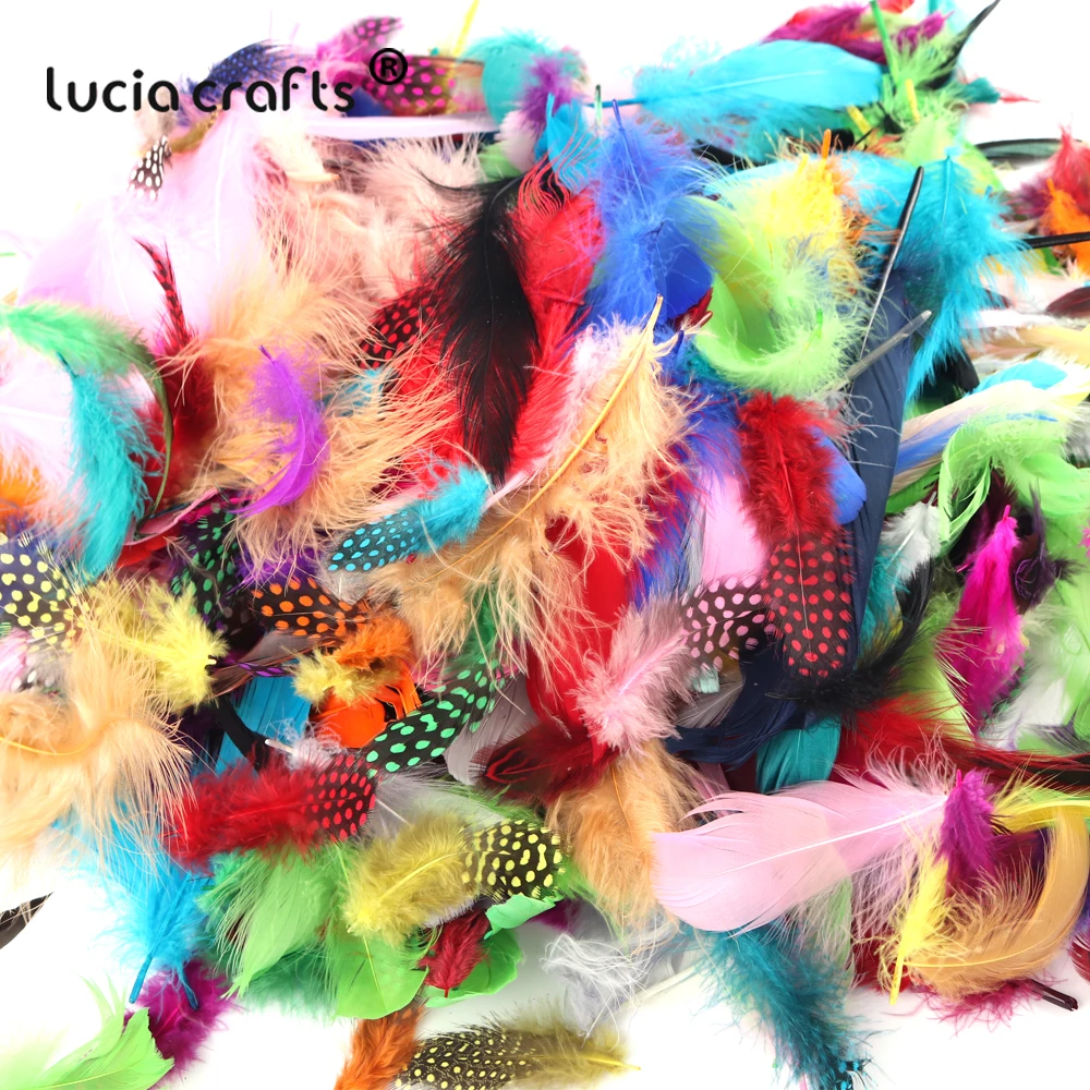 48pcs/lot 4-16cm Random Color Earrings Jewelry Accessories Natural Pheasant Feather Value Pack for Diy Arts Crafts H0521 | Дом и сад