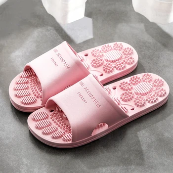 

Unisex Point Foot Massage Slippers Home Hotel Shower Room Non-Slip Sandals