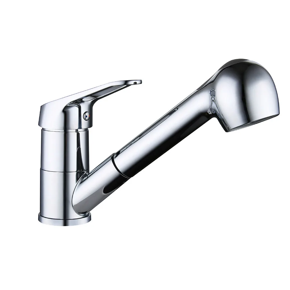  Pull Out Spray Sink Kitchen Faucet Zinc Alloy Mixer Tap Swivel Spout Single Handle grifo cocina kit - 4000110444079