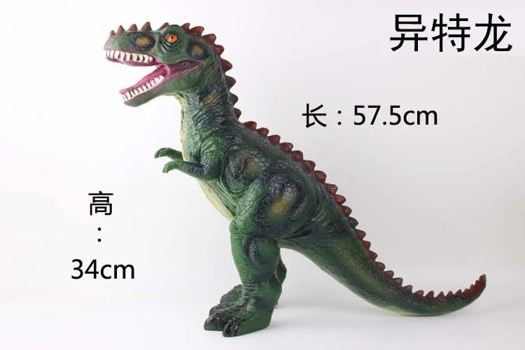 Большой размер T-Rex Трицератопс Птерозавр модель мягкая Silcone динозавр модель игрушка детский подарок