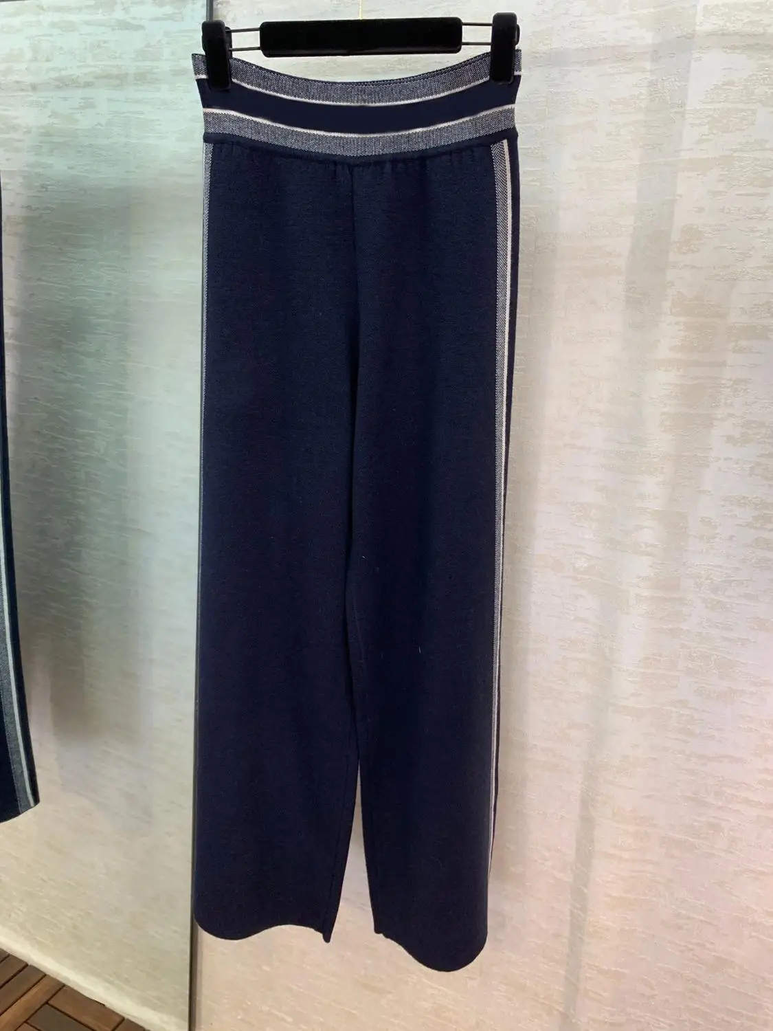 Just Pants 11,28 осень-зима высокий диапазон в соответствии с капюшоном Асимметричный кашемировый жаккардовые письмо Накидки пальто боди с надписью+ Штаны костюм - Цвет: Just Pants