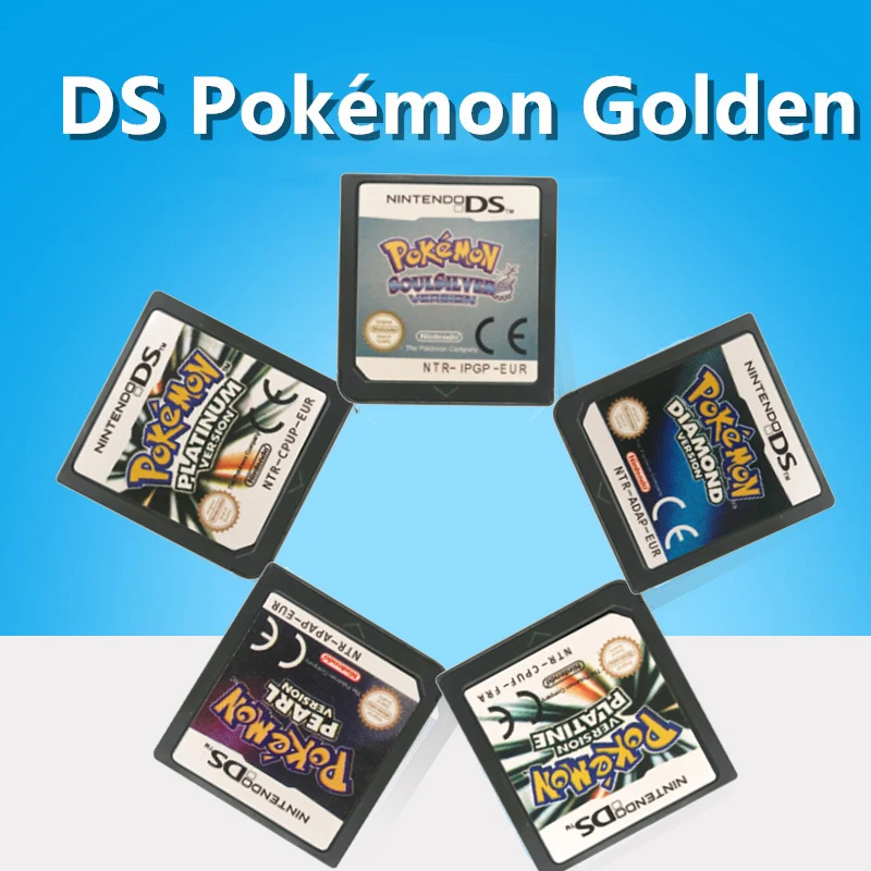 

DS Game Cartridge Console Card Pokeon Series Diamond HeartGold Pearl Platinum SoulSilver EU Version for Nintendo DS 3DS 2DS A8