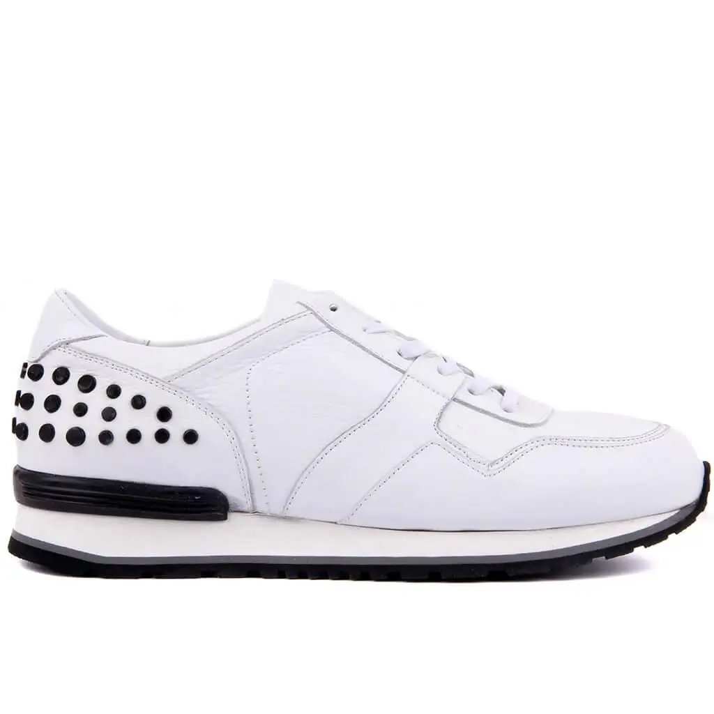

Sail-Lakers White Leather Men 'S Casual Shoes