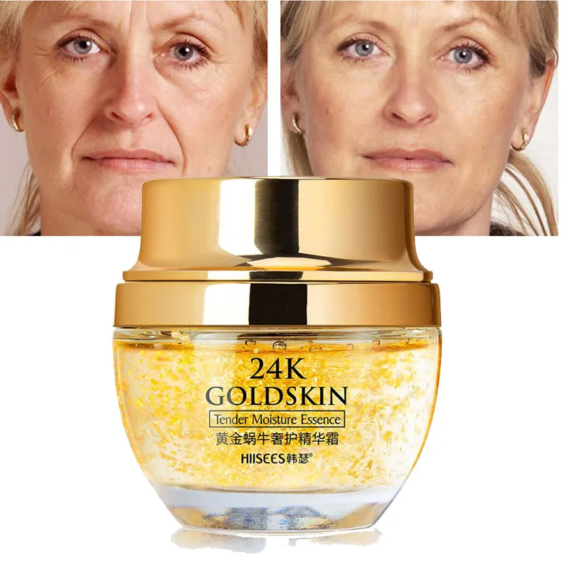 

24K Gold Snail Collagen Face Cream Anti-Aging Whitening Moisturizing Creams Brighten Skin Remove Acne Anti Wrinkle Skin Face