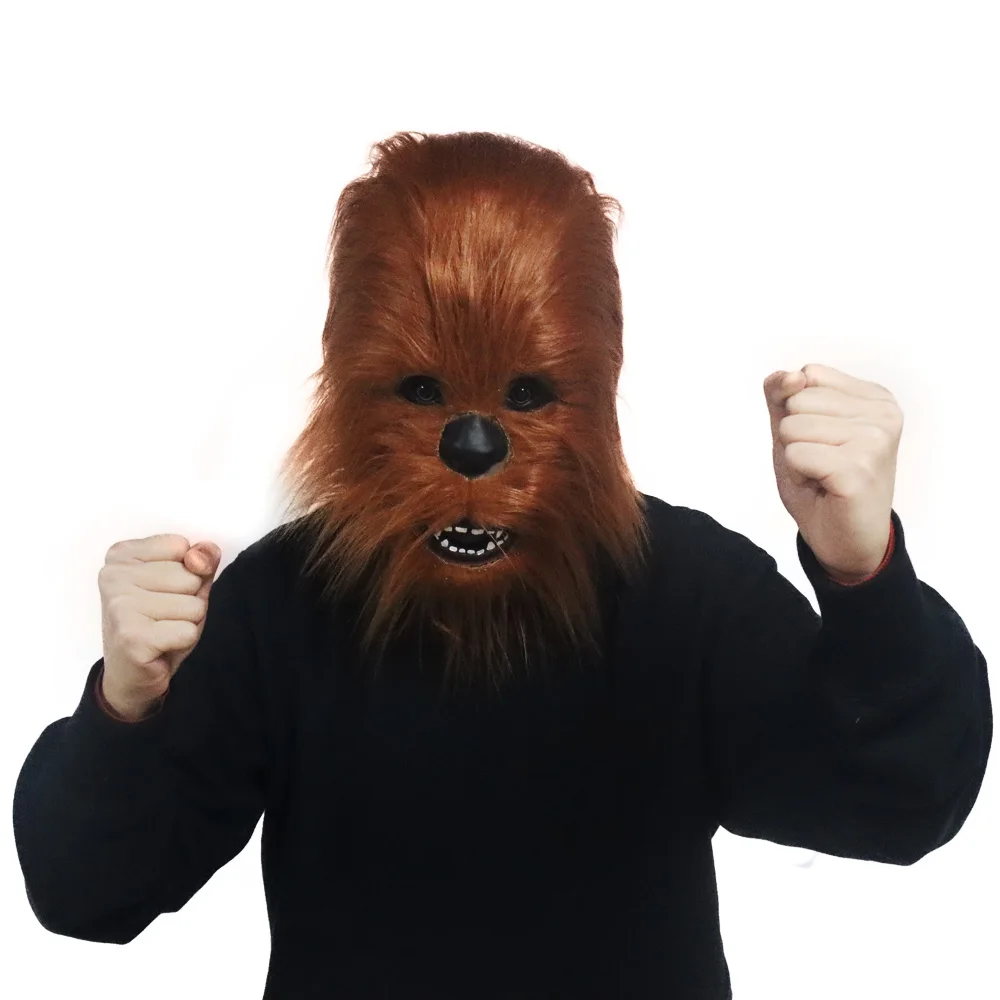

Star War Chewbacca Mask Helmet Cosplay Horror Animal Orangutan Latex Masks Halloween Carnival Party Props NEW
