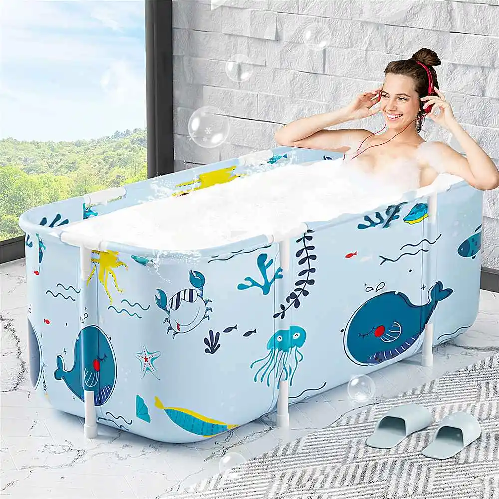 Adult Bathtub Bath Bucket Folding Bath Bucket Large Bathtub Bath Bucket  Swim Home Bathing Bucket - AliExpress