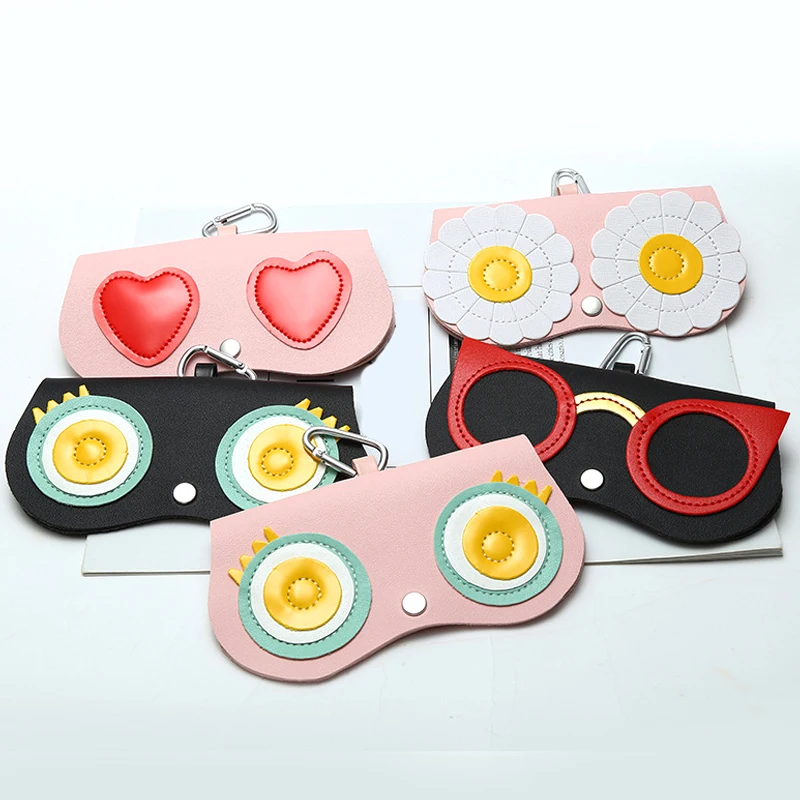 

High Quality Sunglasses Case Women Cute Cartoon Eye Glasses Protable Bag Protection Sun Glasses Eyewear Protector Accessoires
