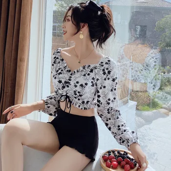 

Bikini 2019 Badpak Swimsuit Push Up Separate Women's Swimwear Sexy Print Web Ancient Korea Hot Bathing Suit Polyester Sierra