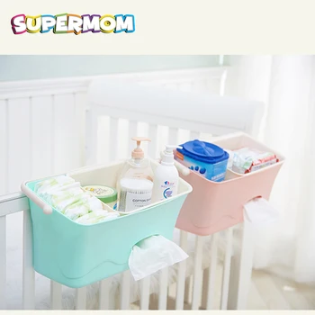 

Baby Bed Hanging Storage Box Infant Bedding Crib Diaper Bag Bedside Organizer Toy Diaper Pocket for Crib Bedding Set Baby Stuff