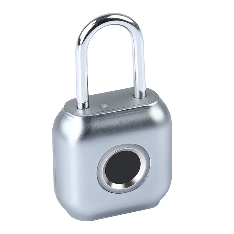 YEELOCK Fingerprint Lock Smart Padlock Thumbprint Door Padlocks Portable Anti-Theft Fingerprint Lock For Xiaomi Eco-System Brand - Цвет: Pearl silver