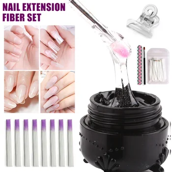 

Nail Art Non-woven Silks Fiberglass Gel Tips Extension Fiber Glass Form Tools Kit WH998