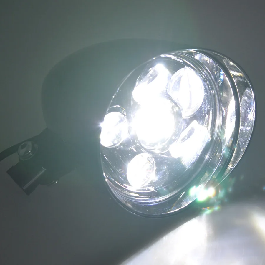 Черный алюминий 6 дюймов светодиодный пулевидная фара Hi Lo лампа для Harley Chopper Bobber Кафе Racer Cruise Мотоцикл Запчасти