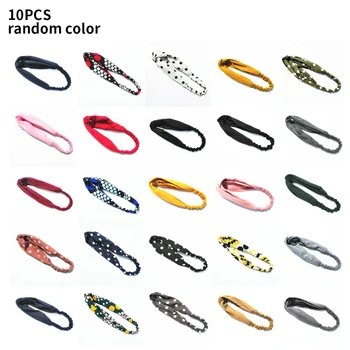 

10pcs Elastic Soft Accessories DIY Hair Wrap Twisted Knot Decoration Headband Suede Fabric Elegant Daily Gift Cute