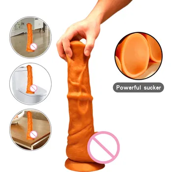 Super Big Horse Dildo Soft Silicone Realistic Suction Cup Penis Female Masturbator Vagina Stimulator 18 Adult Sex Toys for Women 4