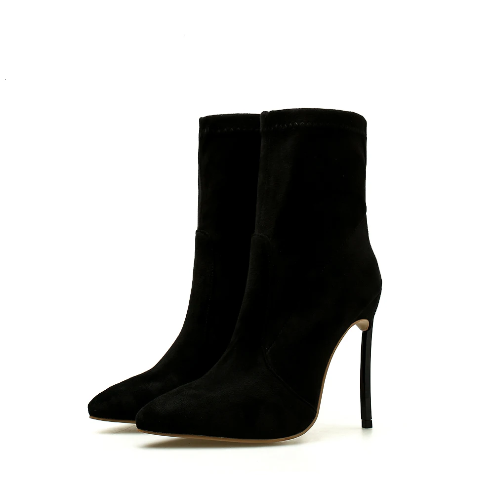 

Pointy Boot High Heel Boots Women's Rubber Shoes Rain Lace Up Booties Ladies Bootee Woman 2019 Pointe Heels Rock Ankle Autumn