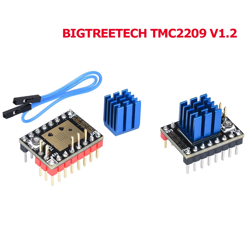 BIGTREETECH TMC2209 V1.2 Драйвер шагового двигателя TMC2208 UART драйвер VS TMC2130 TMC5160 для SKR V1.3 Pro mini E3 части 3D-принтера