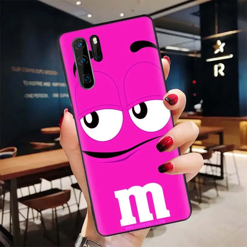 Милый шоколадный черный мягкий чехол M& M для huawei P30 P20 P10 Lite Pro P Smart Z mate 30 10 20 Lite чехол для телефона - Цвет: BD228-1