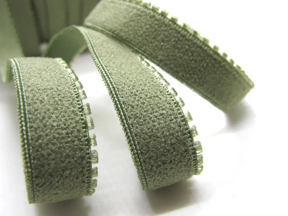 8 Yards GREEN Color Decorative Pattern Lingerie Elastic|Headband Elastic|Skinny Elastic|Narrow Stretch Lace|Bra Strap