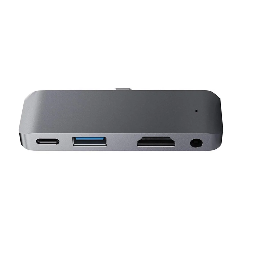 4 в 1 Тип C к USB-C 4K HDMI USB 3,0 3,5 мм аудио концентратор адаптер для IPad Pro разработан износостойкость