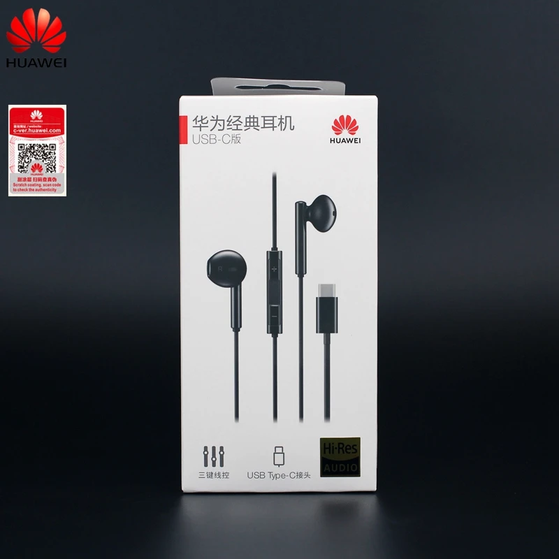 Оригинальные проводные наушники-вкладыши Huawei CM33 USB Type-C с микрофоном и кнопками громкости Оригинальные проводные наушники-вкладыши Huawei CM33 USB Type-C с микрофоном и кнопками громкости