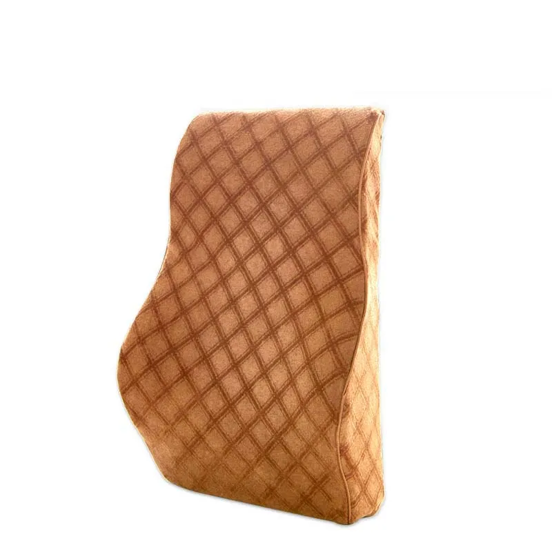 Офисная подушка на спинку стула ортопедическое сиденье массажная подушка Автомобильная задняя подушка для отдыха отдых расслабляющий матрас - Цвет: cloth camel