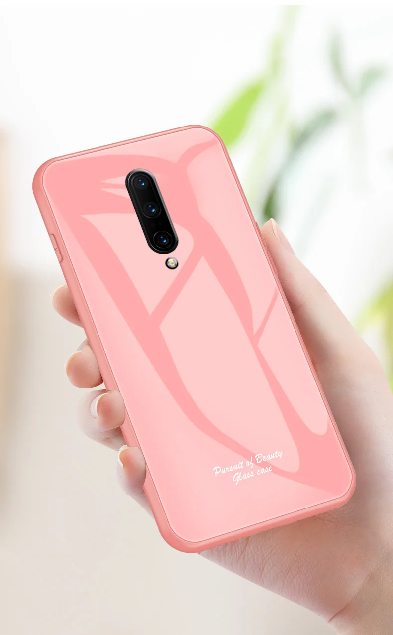Macaron стеклянный чехол для Oneplus One Plus 7 Pro чехол Модный милый Противоударный задняя крышка для OnePlus 1+ 7Pro 5G задняя крышка телефона